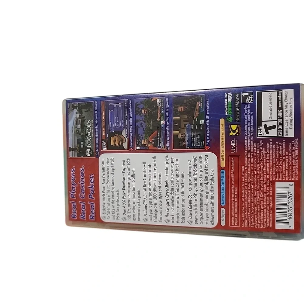 World Poker Tour PSP Sony PlayStation Portable‎ UMD 2K Sports Game